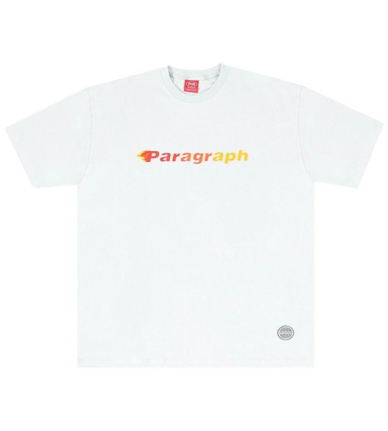 PARAGRAPH ファイヤー ロンT ホワイト | www.fleettracktz.com
