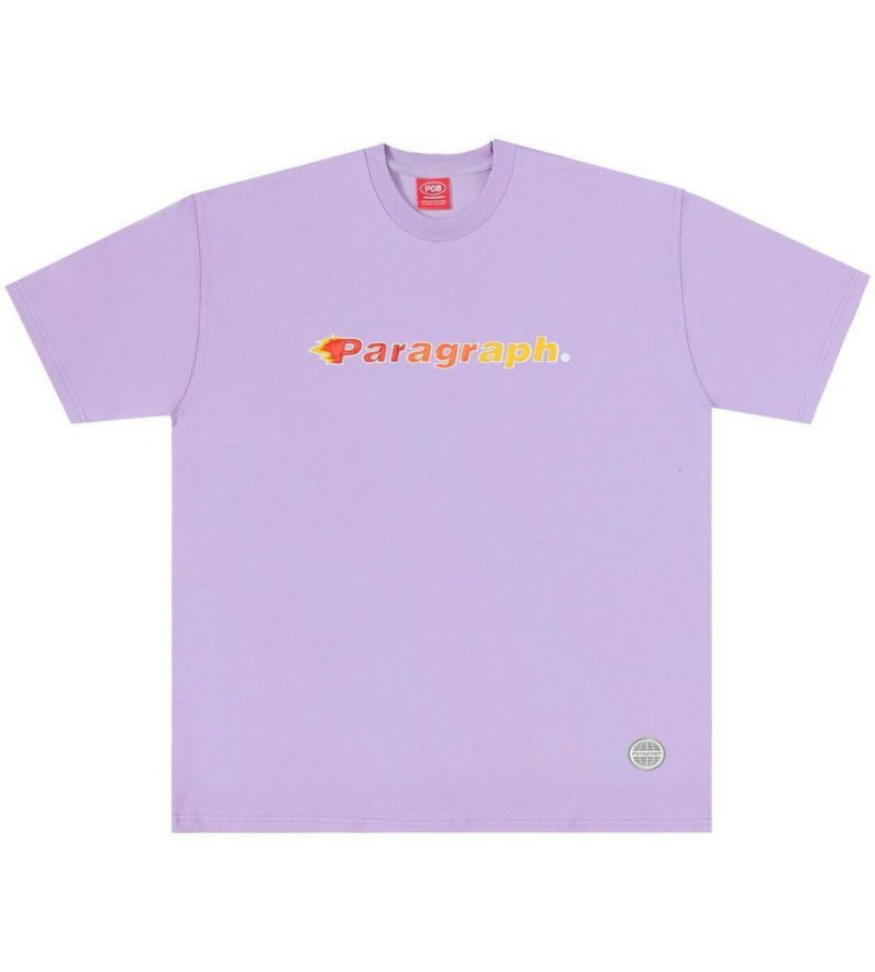 Paragraph パラグラフ ファイヤーロゴTシャツ/全7色