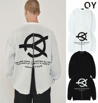 OY オーワイ 正規品 OY BACK LOGO ZIPPER KNIT /全2色 | DAESE