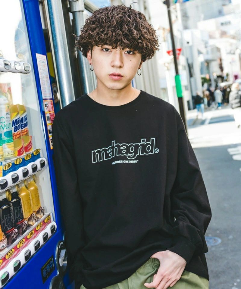 【mahagrid】24SS★ GOTHIC ECLIPSE LOGO LS TEE mahagrid】24SS☆ GOTHIC ECLIPSE LOGO LS TEE (mahagrid/T