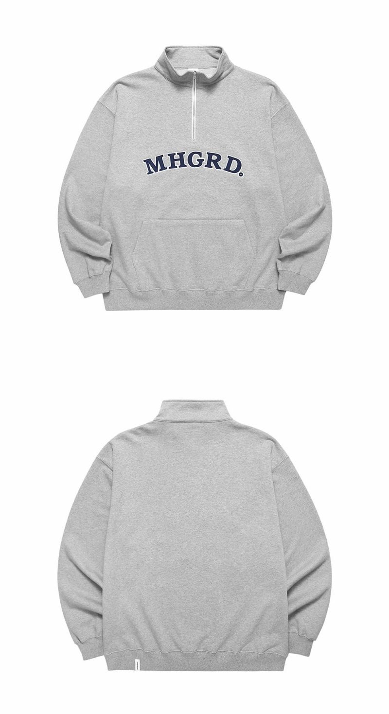 mahagrid マハグリッド 正規品 ARCH LOGO HALF ZIP SWEATSHIRT/全4色