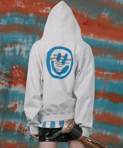 ISTKUNST イストクンスト 正規品 LOGO&SMILEY HOODIE