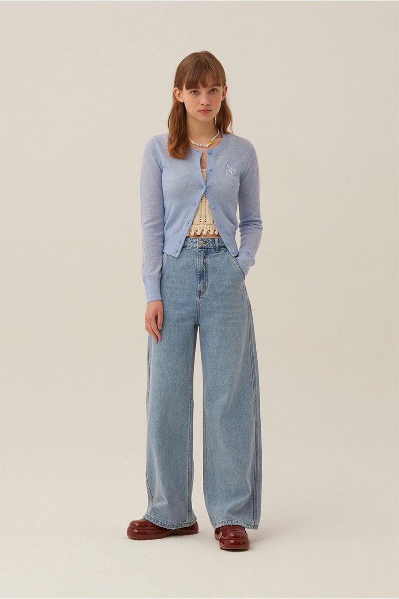カーディガン KIRSH MIDDLE CHERRY KNIT SLIM CARDIGAN LS キルシーチェリーニット カーディガン「S」 レディー KIRSH キルシー MIDDLE CHERRY KNIT SLIM CARDIGAN LS キルシー