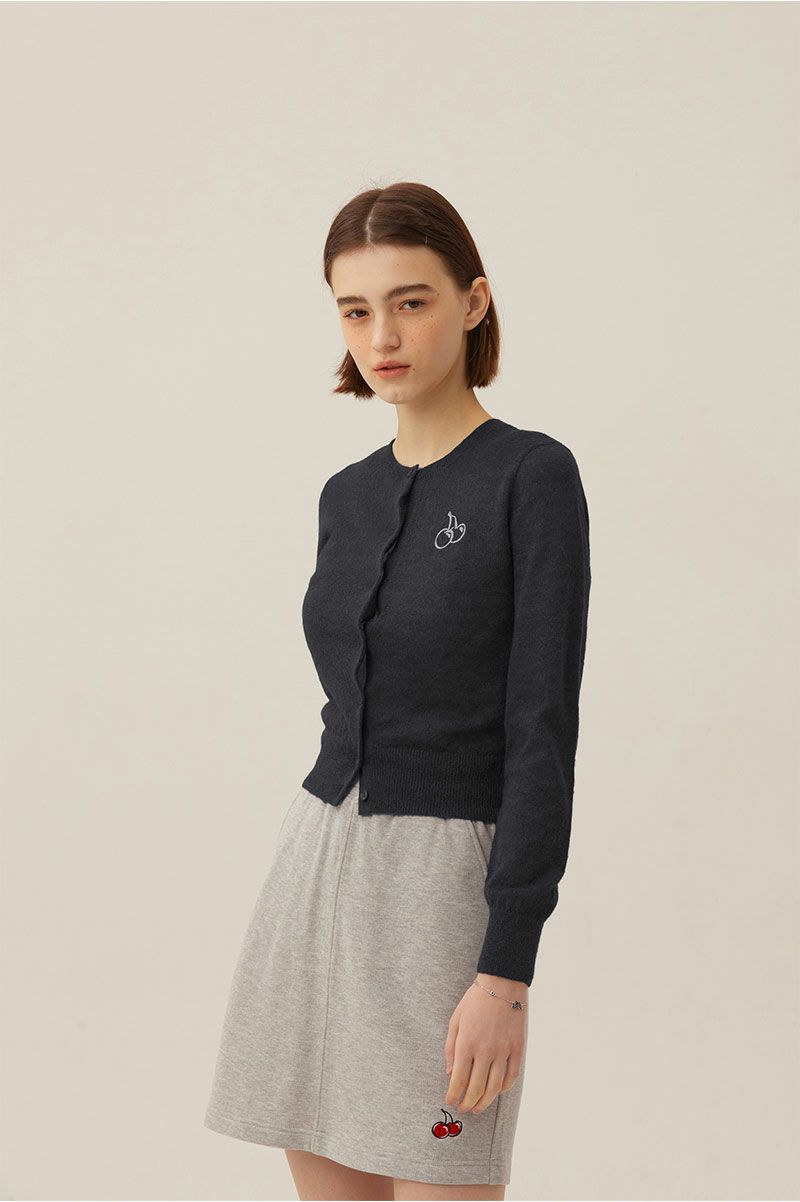 KIRSH キルシー MIDDLE CHERRY KNIT SLIM CARDIGAN LS キルシー