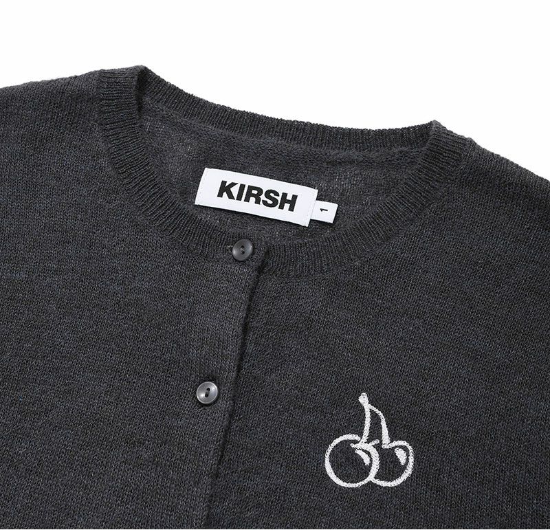 カーディガン KIRSH MIDDLE CHERRY KNIT SLIM CARDIGAN LS キルシーチェリーニット カーディガン「S」 レディー KIRSH キルシー MIDDLE CHERRY KNIT SLIM CARDIGAN LS キルシー