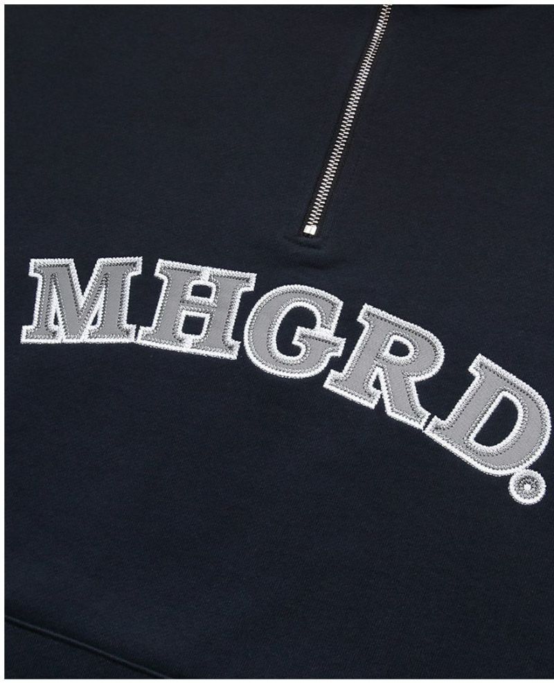 mahagrid マハグリッド 正規品 ARC LOGO HALF ZIP SWEATSHIRT