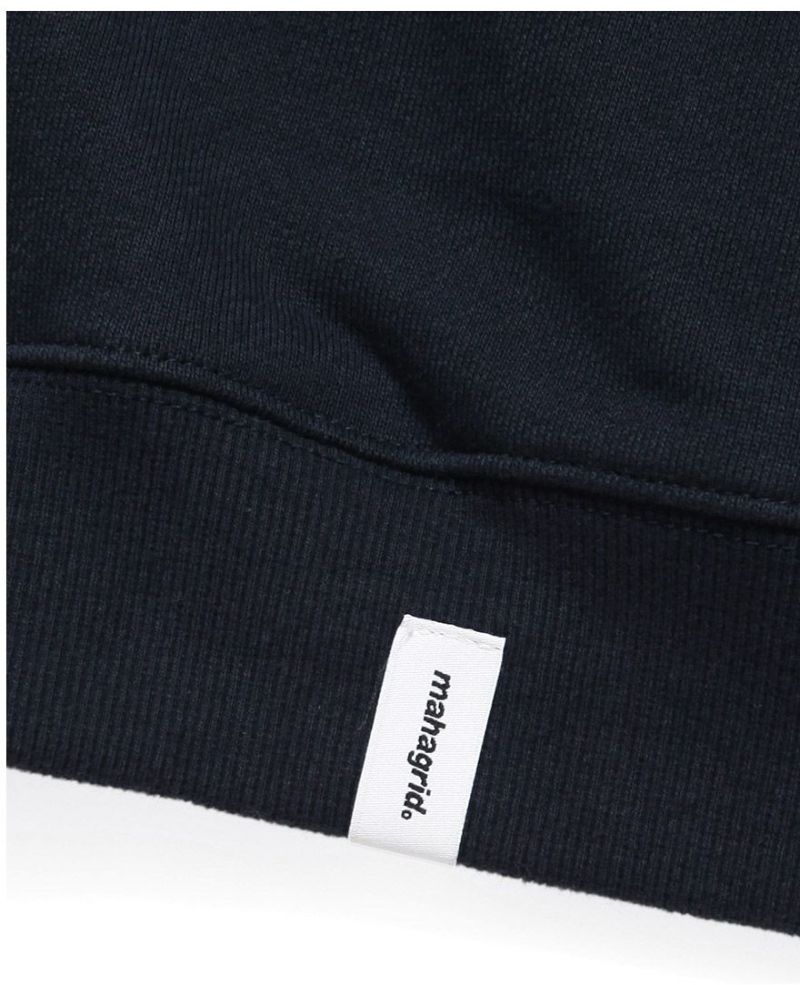 mahagrid マハグリッド 正規品 ARC LOGO HALF ZIP SWEATSHIRT