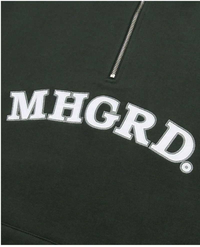 mahagrid マハグリッド 正規品 ARC LOGO HALF ZIP SWEATSHIRT