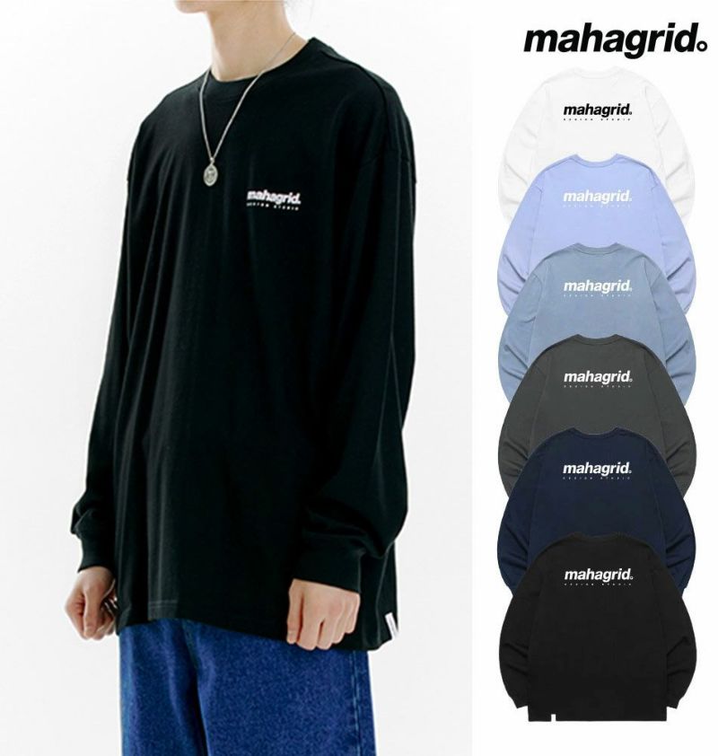 mahagrid ORIGIN LOGO LS TEE オリジンロゴクルーネック ロングTシャツ