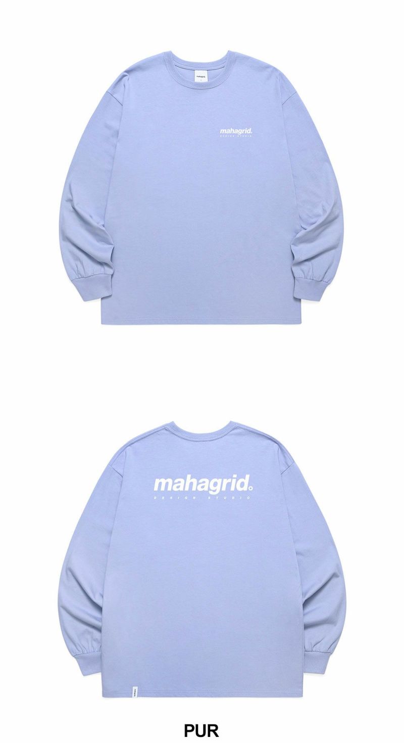 mahagrid ORIGIN LOGO LS TEE オリジンロゴクルーネック ロングTシャツ