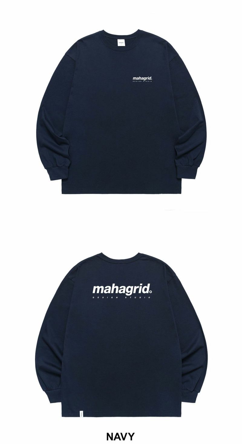 mahagrid ORIGIN LOGO LS TEE オリジンロゴクルーネック ロングTシャツ