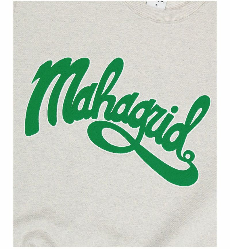 mahagrid マハグリッド 正規品 CURVED LOGO SWEATSHIRT カーブロゴ SWT