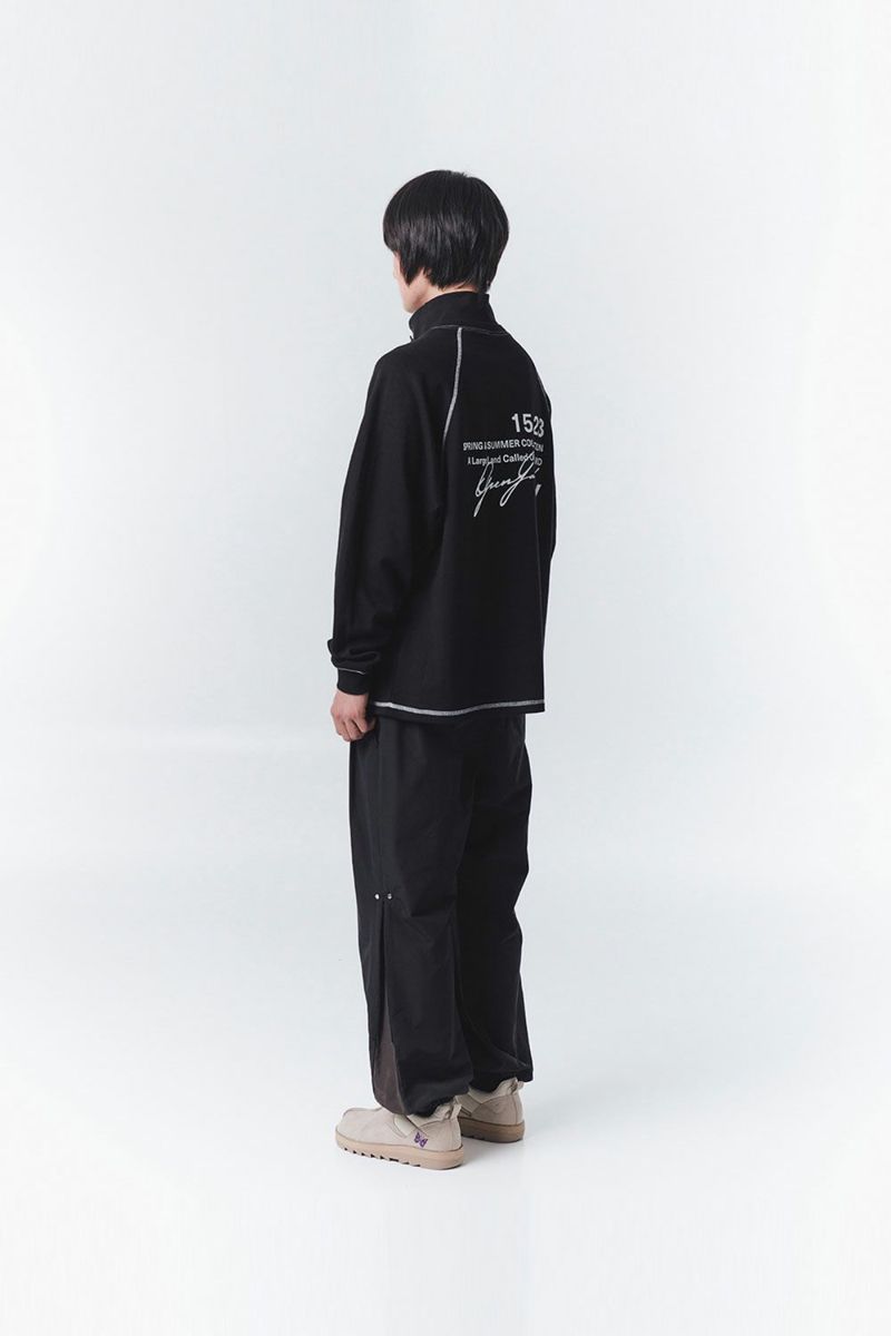 OY オーワイ ロゴZIPポラ ロンT TYPOGRAPHIC LOGO ZIPPER POLA LONG SLEEVE/全3色