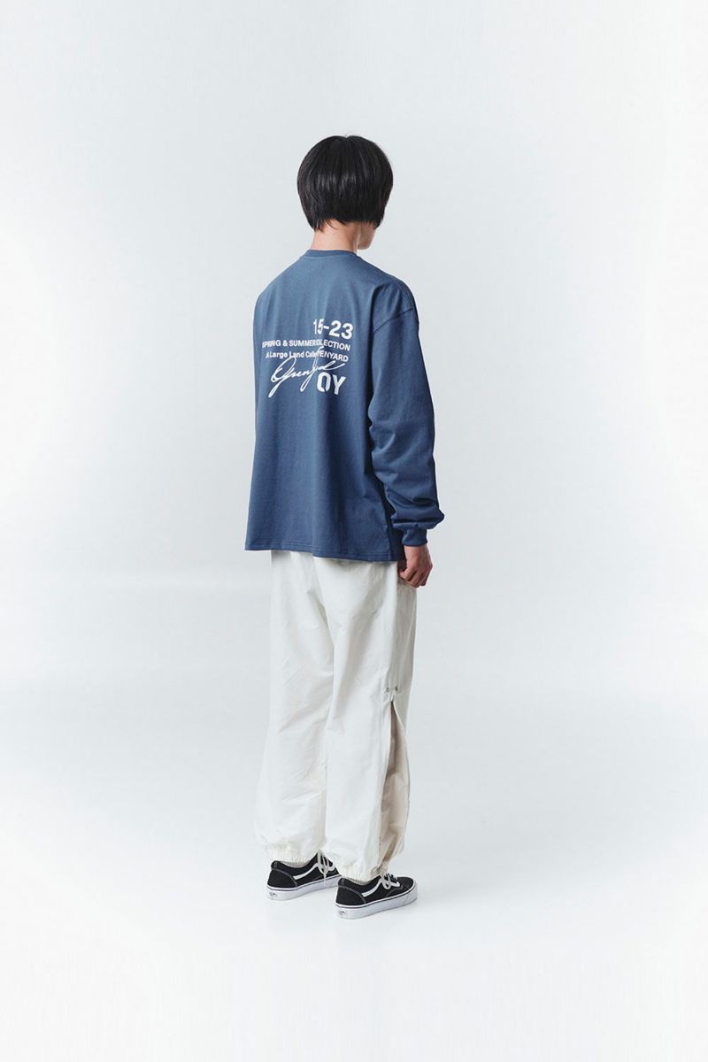 OY オーワイ タイポグラフィロゴ ロンT TYPOGRAPHIC LOGO LONG SLEEVE