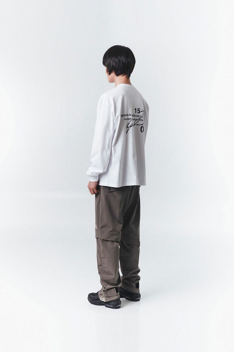 OY オーワイ タイポグラフィロゴ ロンT TYPOGRAPHIC LOGO LONG SLEEVE