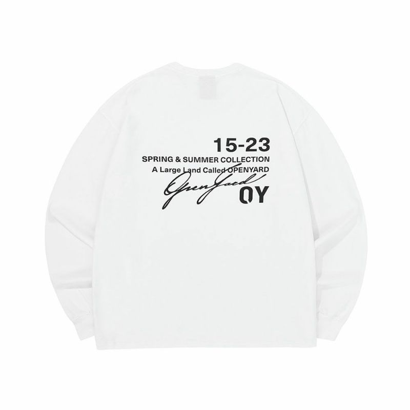 OY オーワイ タイポグラフィロゴ ロンT TYPOGRAPHIC LOGO LONG SLEEVE