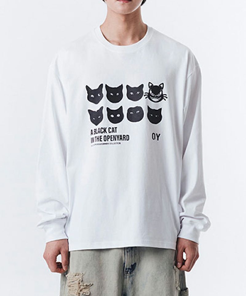 OY オーワイ エモーション キャット ロンT EMOTION CAT LONG SLEEVE/全