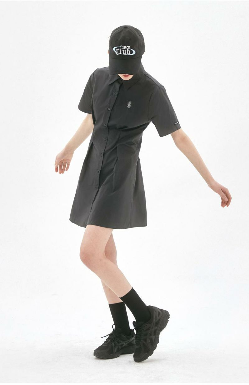 NASTY FANCY CLUB ナスティーファンシークラブ ピンタックアイレットワンピース PINTUCK EYELET ONE-PIECE/全2色