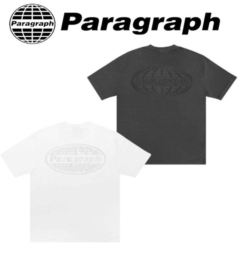 Paragraph パラグラフ ピグメントオーバルロゴ Tシャツ 半袖