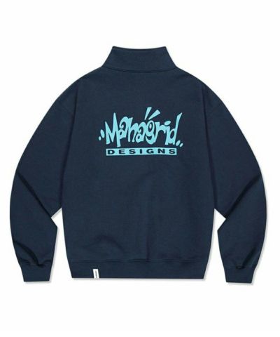 mahagrid マハグリッド 正規品 ラベルロゴ ハーフジップ/全2色 | DAESE