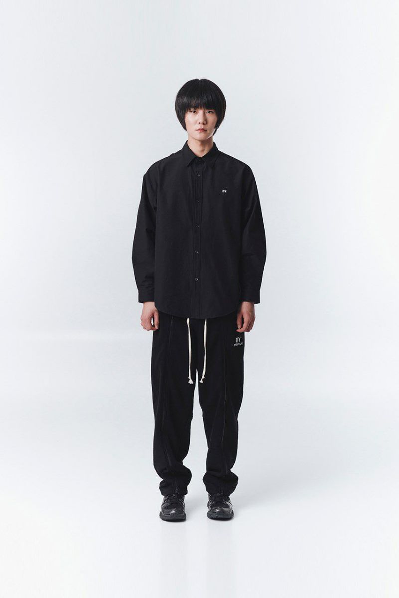 OY オーワイ カーブラインZIPシャツ CURVE LINE ZIPPER SHIRTS/全2色