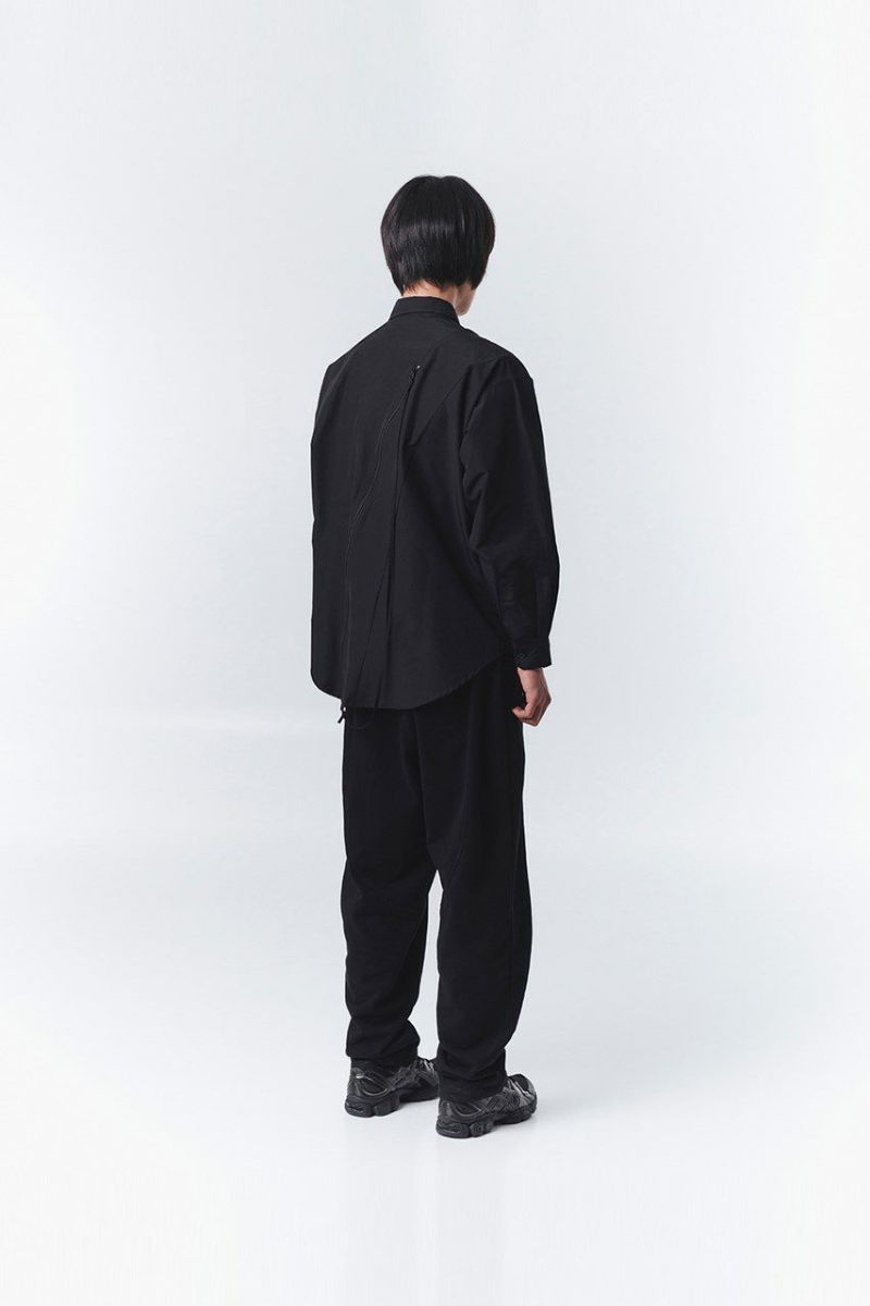 OY オーワイ カーブラインZIPシャツ CURVE LINE ZIPPER SHIRTS/全2色