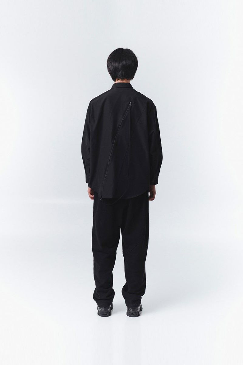 OYシャツ OY オーワイ カーブラインZIPシャツ CURVE LINE ZIPPER SHIRTS
