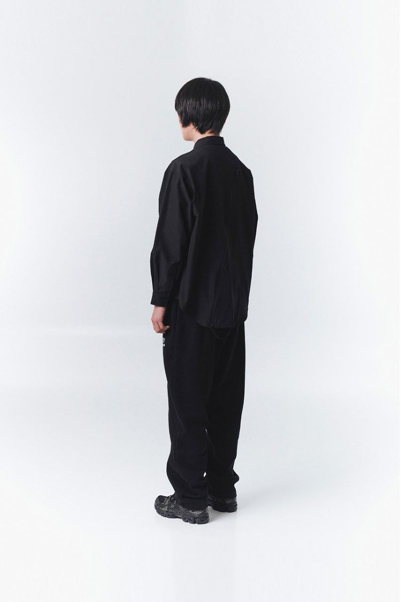 OY オーワイ カーブラインZIPシャツ CURVE LINE ZIPPER SHIRTS/全2色