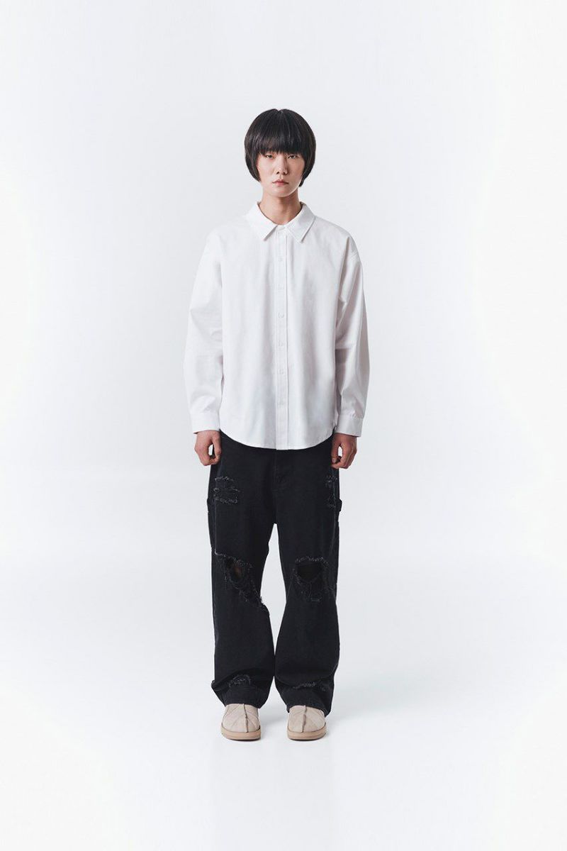 OYシャツ OY オーワイ カーブラインZIPシャツ CURVE LINE ZIPPER SHIRTS