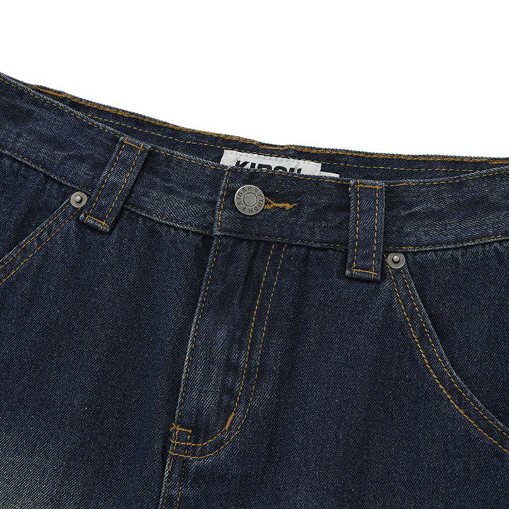 【韓国ファッション】KIRSH キルシーチェリーブーツカットデニム　レディース KIRSH キルシー CHERRY PLEATS DENIM SKIRT/チェリープリーツ