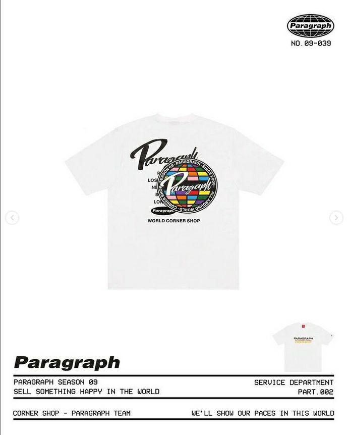 Paragraph パラグラフ ロゴシンボル TEE Tシャツ 半袖 カットソー/全3