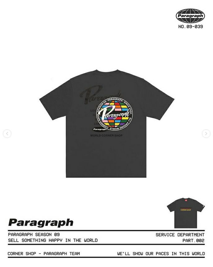 Paragraph パラグラフ ロゴシンボル TEE Tシャツ 半袖 カットソー/全3