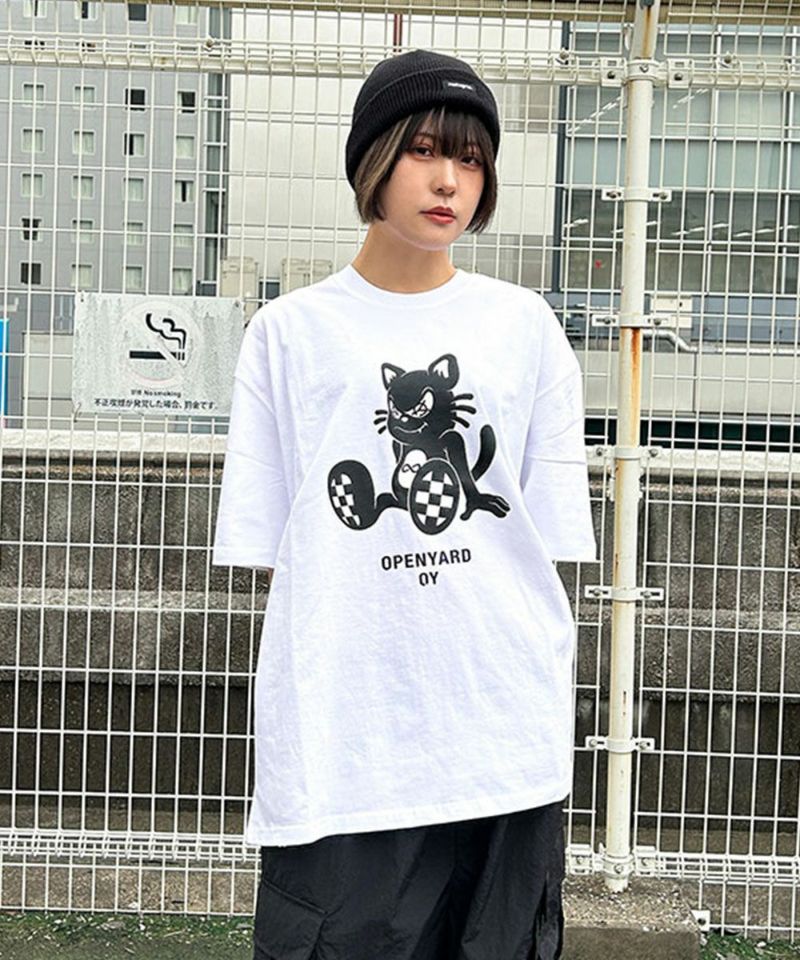即納 OY オーワイ 正規品 ブラックキャット TEE 半袖Tシャツ/全3色 DAESE TOKYO(デセトウキョウ)