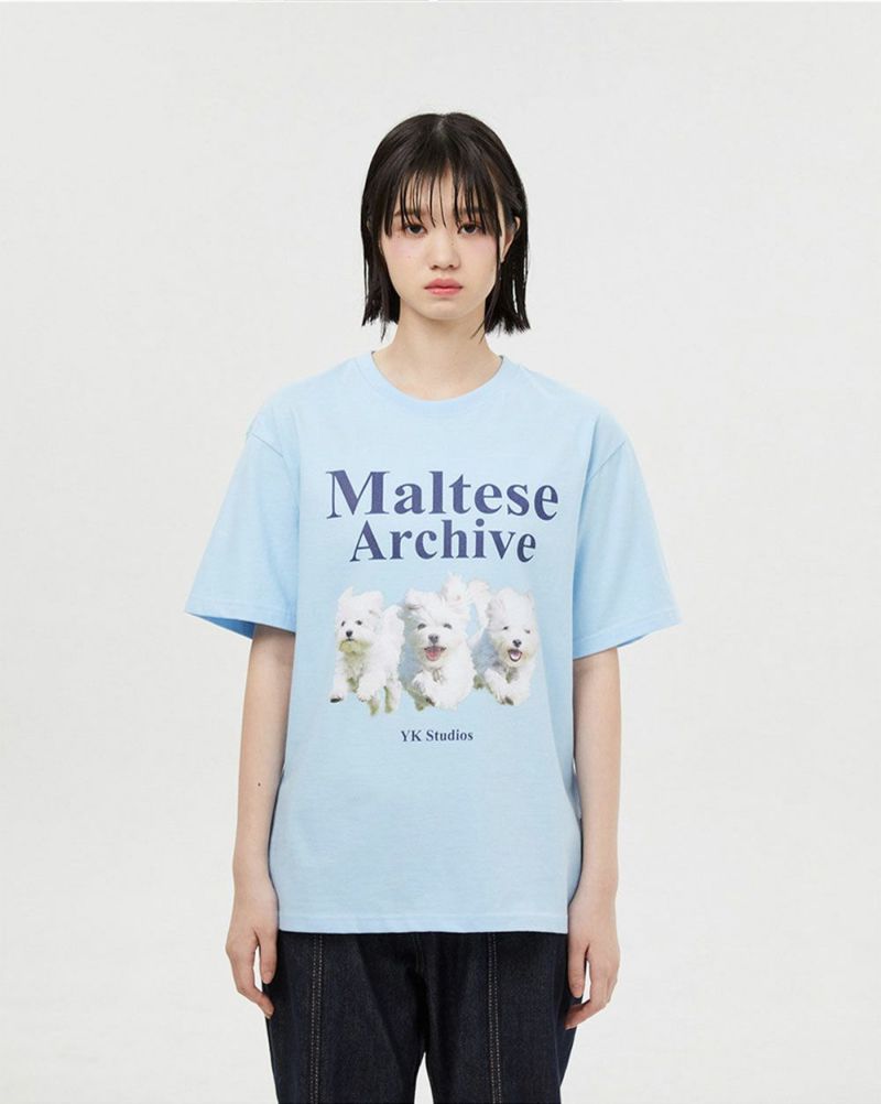 WaiKei ワイケイ マルティーズ 半袖Tシャツ Maltese archive half 