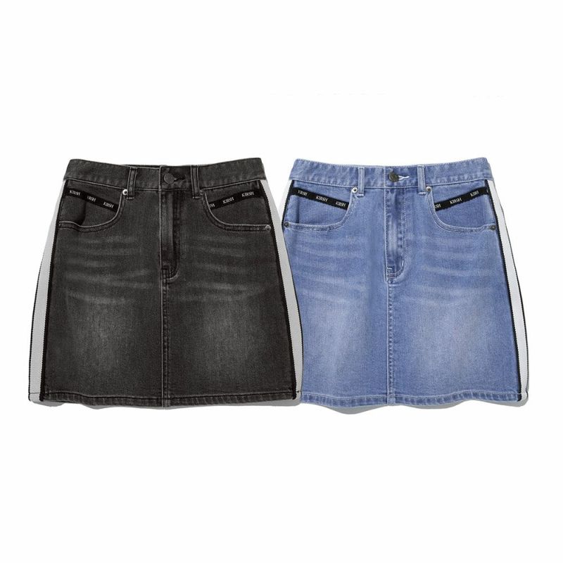 KIRSH CHERRY SIDE POINT DENIM SKIRT