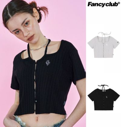 NASTY FANCY CLUB ナスティーファンシークラブ BELLEZA SQUAR NECK ZIP