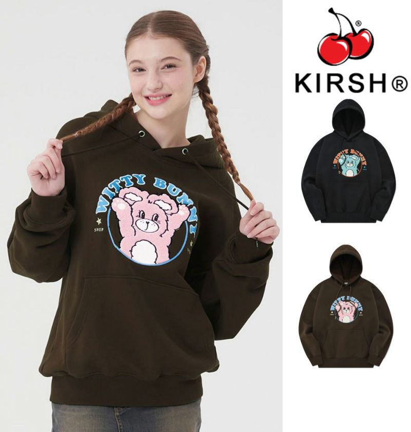 KIRSH WITTY BUNNY BOOKLE WORDING HOODIE バニーブークレー フーディー | DAESE  TOKYO(デセトウキョウ)