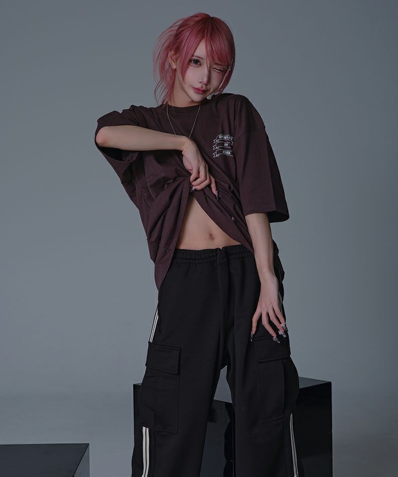 OpenYard フード付き ブラックジャージ （セール】『OY/オーワイ