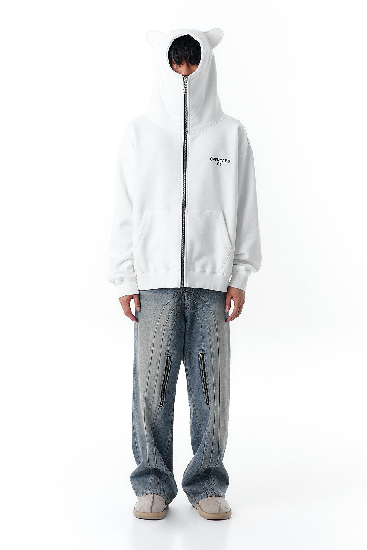 OY オーワイ モザイクオードリー ZIP パーカー MOSAIC ODOLLY HOODIE 