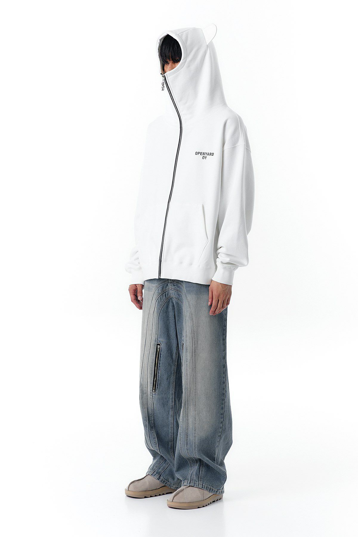 OY オーワイ モザイクオードリー ZIP パーカー MOSAIC ODOLLY HOODIE 