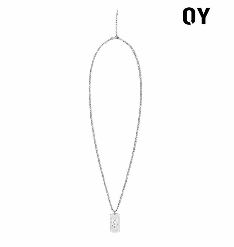 OY オーワイ レザーロゴネックレス RAZOR BLADE LOGO NECKLACE/全1色