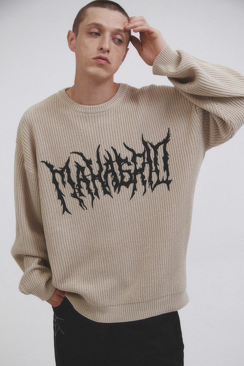 mahagrid マハグリッド ゴスニット SWT GOTH KNIT SWEATER/全2色