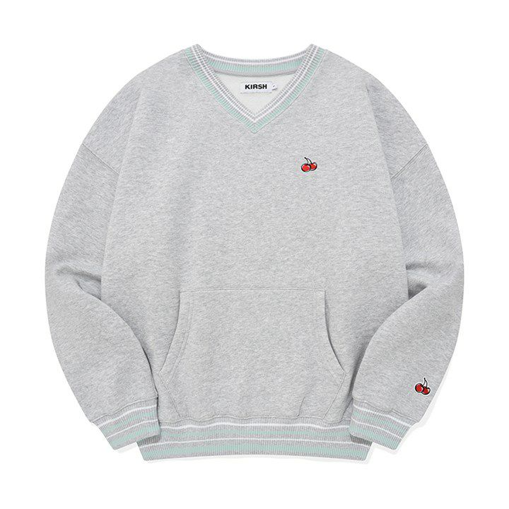 KIRSH SMALL CHERRY V-NECK NAPPING SWEATSHIRT キルシー Vネック