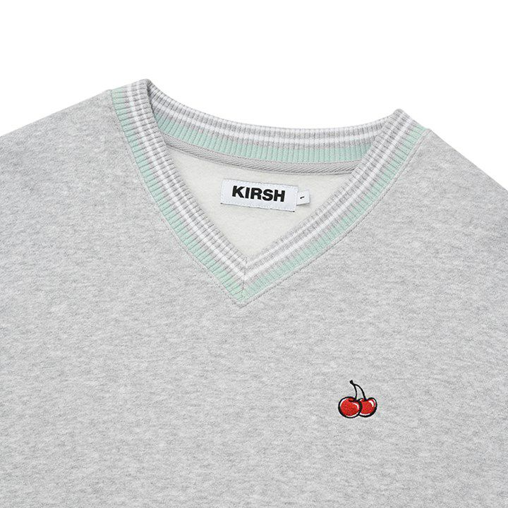 KIRSH SMALL CHERRY V-NECK NAPPING SWEATSHIRT キルシー Vネック