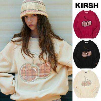 KIRSH CHERRY ARCH LOGO CROP NAPPING HOODIE キルシー アーチロゴ