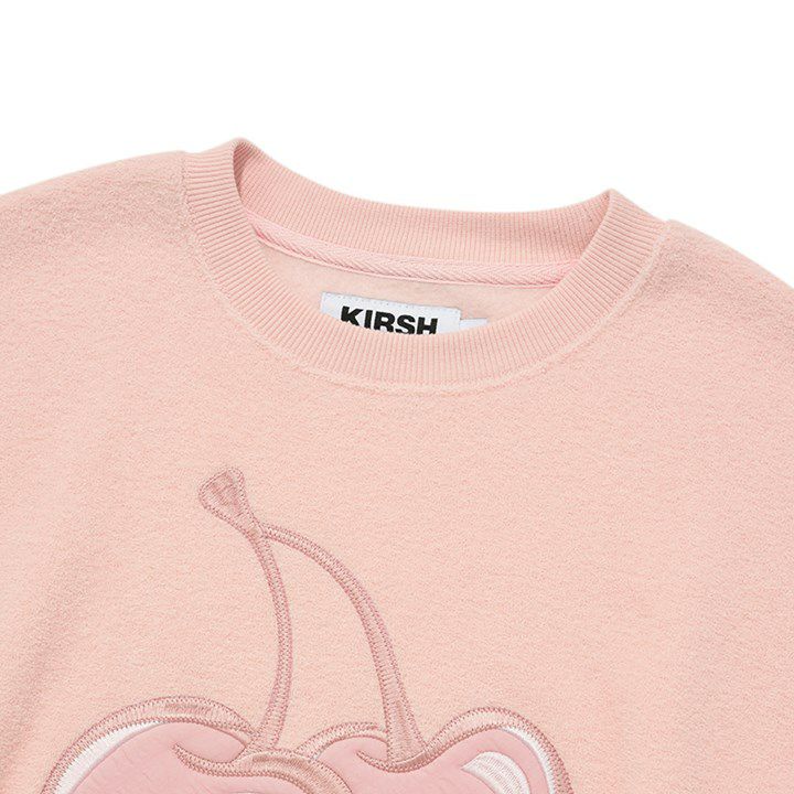 KIRSH BIG CHERRY TERRY NAPPING CROP SWEATSHIRT キルシー ビッグ