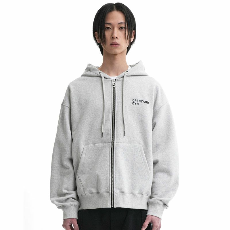 OY オーワイ O.N.L LINESTONE HOODIE ZIP-UP/ロゴラインストーン