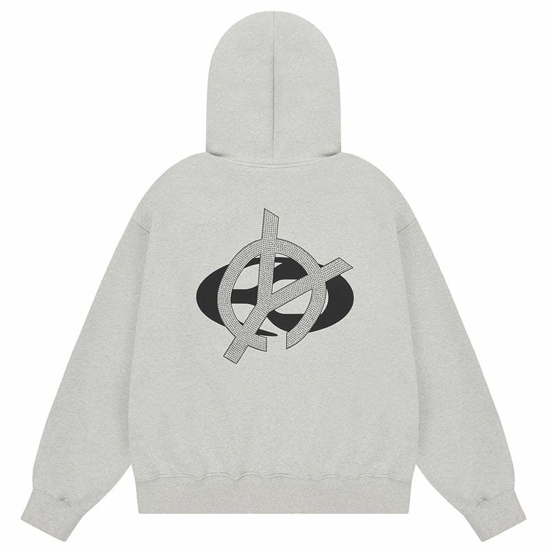 OY オーワイ O.N.L LINESTONE HOODIE ZIP-UP/ロゴラインストーン