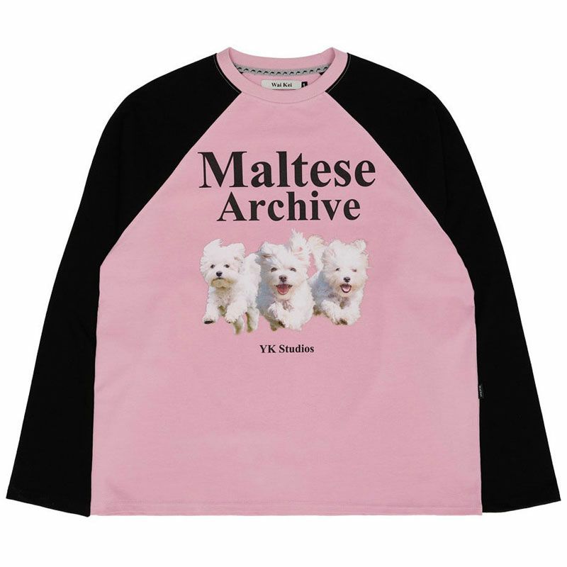WaiKei ワイケイ マルティーズ ラグランロンT Maltese archive