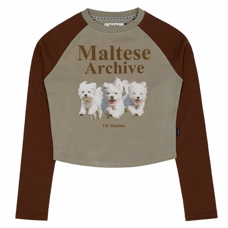 WaiKei ワイケイ マルティーズ ラグランロンT Maltese archive